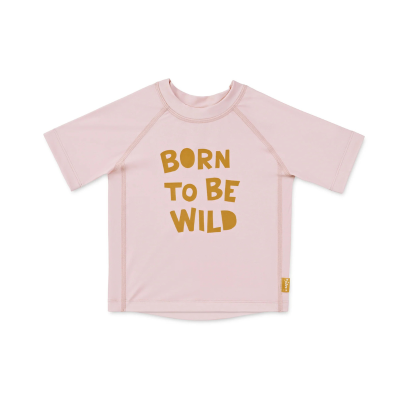 Saro T-Shirt Proteção Solar Born To Be Wild 18-24 Meses | Estampado animal print rosa