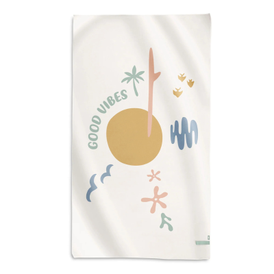 8424568643202 Saro Toalha de Microfibra Good Vibes 90x160cm
