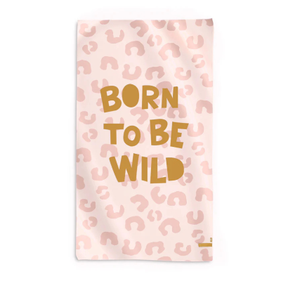 Saro Toalha de Microfibra Born To Be Wild 90x160cm | Leve, Superabsorvente e de Secagem Rápida