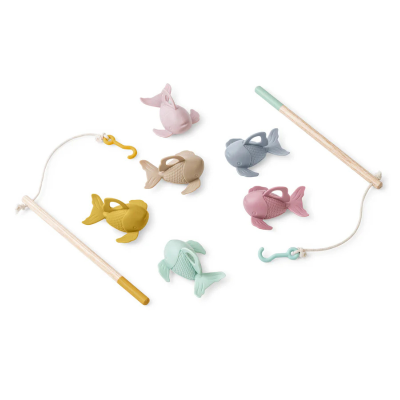 8424568033959 Saro Fish&Fun Jogo de Pesca | 6 Peixes Flutuantes + 2 Canas | Coordenação e Diversão