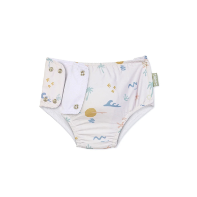 8424568642601 Saro Fralda Cueca de Banho Bebé Good Vibes 6-12 meses | Abertura com molas