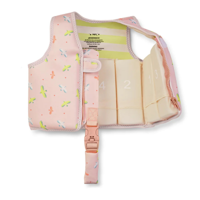 Saro Colete Flutuador Aprendizagem Tropicool Pink S 1-3A 11-19Kg | Farmácia d'Arrábida
