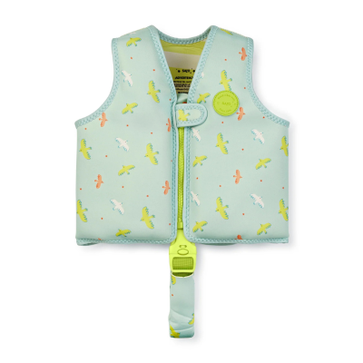 8424568620142 Saro Colete Flutuador Aprendizagem Tropicool Mint S 1-3 Anos 11-19Kg | 26 Peças Flutuação
