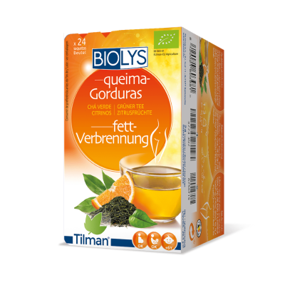 6256719 Biolys Queima Gorduras 24 Saquetas | Chá Verde com Citrinos | Controlo de Peso