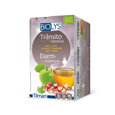 6256115 Biolys Trânsito Intestinal 24 Saquetas | Chá Maçã Ruibarbo Sene