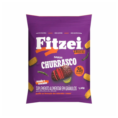 7898665436578 Vitafor Fitzei Snacks Proteicos Churrasco 45g