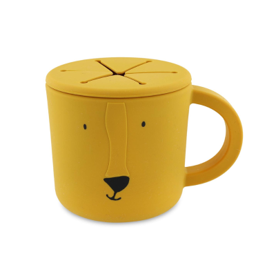 5400858964274 Trixie Copo para Snacks Mr. Lion +4 Meses | Silicone 100% com Tampa Anti-derrame