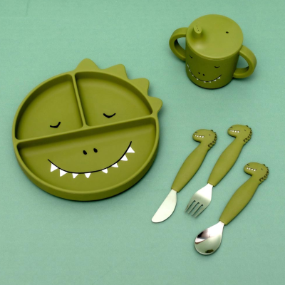 Trixie Prato Divisório com Ventosa Mr. Dino +4 Meses | Farmácia d'Arrábida