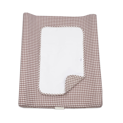 8435748609888 Walking Mum Muda Fraldas com Capa Praliné Vichy Moka 70x50cm | Espuma Viscoelástica