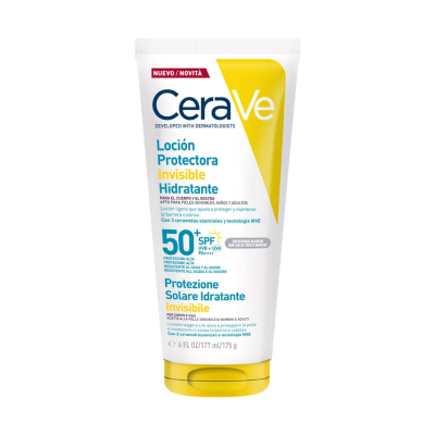 7560912 Cerave Loção Protetora Invisível Hidratante SPF50+ 177ml | Protetor Solar Rosto e Corpo