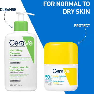 Cerave Fluido Protetor Invisível Hidratante SPF50 50ml | Farmácia d'Arrábida