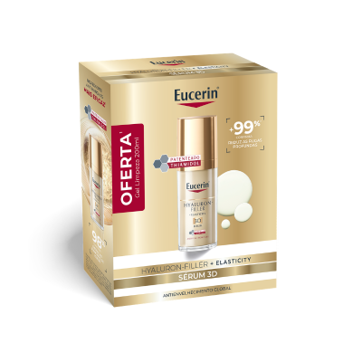 7602581 Eucerin Pack Hyaluron-Filler + Elasticity Sérum 3D 30ml + Gel Limpeza 200ml | Rosto - Antirrugas