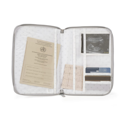 Pasito a Pasito Porta Documentos Little Bloom Flowers Grey | Farmácia d'Arrábida