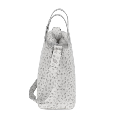 Pasito a Pasito Mala Tiracolo Maternidade Little Bloom Flowers Grey | Farmácia d'Arrábida