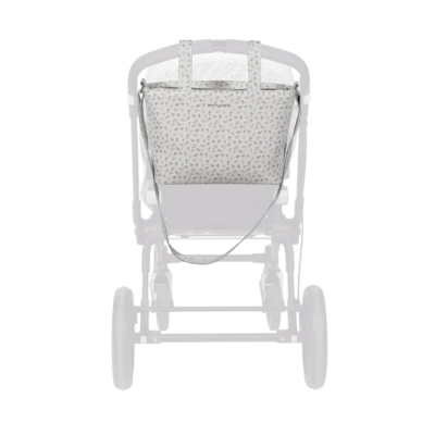 Pasito a Pasito Mala Tiracolo Maternidade Little Bloom Flowers Grey | Farmácia d'Arrábida