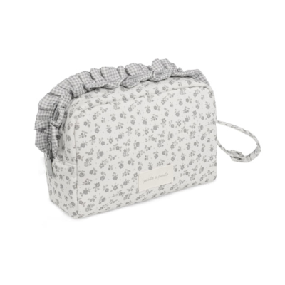 Pasito a Pasito Necessaire Little Bloom Flowers Grey | Farmácia d'Arrábida