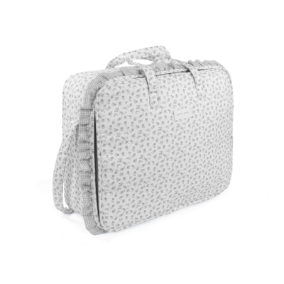 Pasito a Pasito Mala Maternidade e Viagem Little Bloom Flowers Grey | Farmácia d'Arrábida