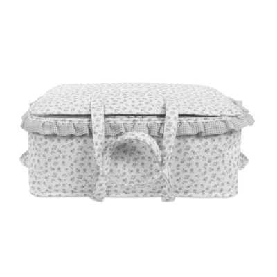 Pasito a Pasito Mala Maternidade e Viagem Little Bloom Flowers Grey | Farmácia d'Arrábida