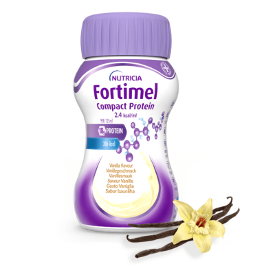 Fortimel Compact Protein Baunilha 4x125ml | Farmácia d'Arrábida
