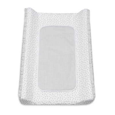 8435748610488 Pasito a Pasito Muda Fraldas com Capa Little Bloom Flowers Grey 70x50cm | Espuma Viscoelástica