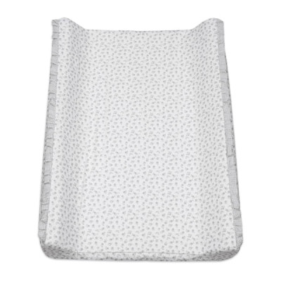 Pasito a Pasito Muda Fraldas Capa Little Bloom Flowers Grey | Farmácia d'Arrábida