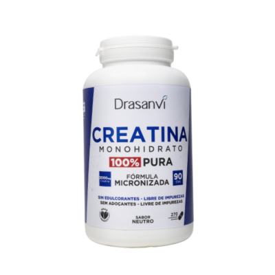 8436628330113 Drasanvi Creatina Monohidrato 100% Pura Neutro 270 Cápsulas | Desempenho físico, força e recuperação muscular