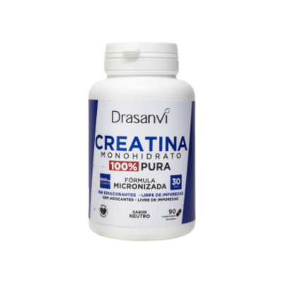 8436628330106 Drasanvi Creatina Monohidrato 100% Pura Neutro 90 Cápsulas | Desempenho físico, força e recuperação muscular