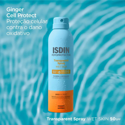 ISDIN Fotoprotector Transparent Spray Wet Skin FPS50 100ml | Farmácia d'Arrábida