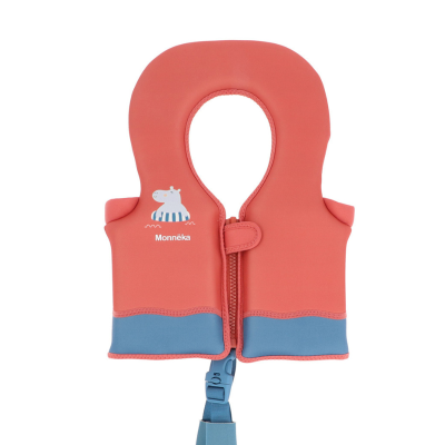 Monnëka Colete Flutuante Aprendizagem Hippos 1-2 Anos | 11-15kg | Para os primeiros contactos com a água