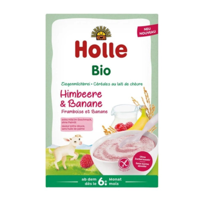 7640230493154 Holle Bio Papa Arroz com Framboesa e Banana +6m 200g