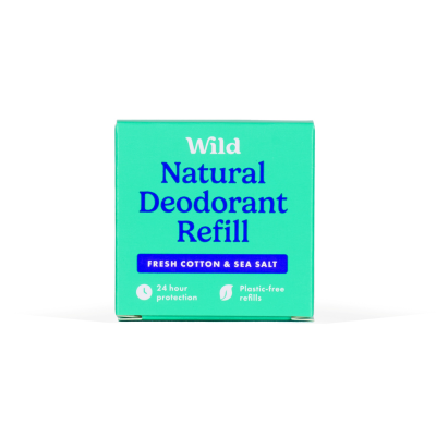 Wild Desodorizante Natural Recarga Algodão Fresco e Sal Marinho 40g | Farmácia d'Arrábida
