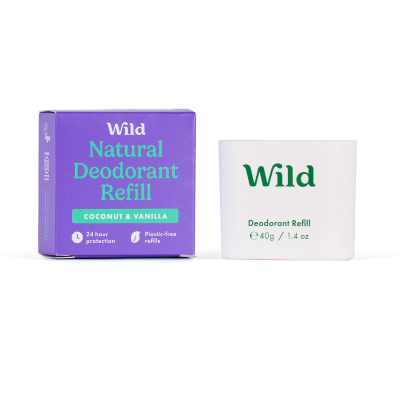 Wild Desodorizante Natural Recarga Coco e Baunilha 40g | Farmácia d'Arrábida
