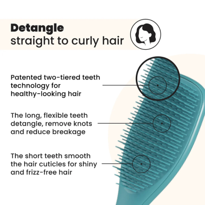 Tangle Teezer Escova Detangler Teal 21.1cm | Farmácia d'Arrábida