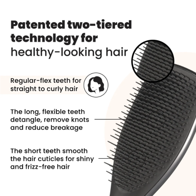 Tangle Teezer Escova Detangler Chrome Silver 21.1cm | Farmácia d'Arrábida