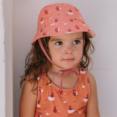 Monnëka Chapéu Reversível Whale Pink S 6-18 | Farmácia d'Arrábida