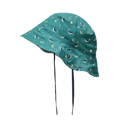 8434149538971 Monnëka Chapéu Reversível Whale Teal M 18-36 Meses | Circunferência craniana 50-51