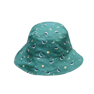 Monnëka Chapéu Reversível Whale Teal S 6-18 | Farmácia d'Arrábida