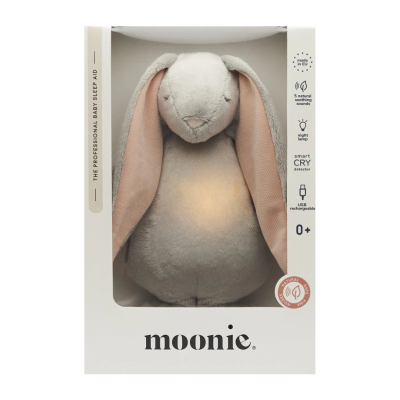 Moonie 2.0 Coelho Peluche Sensorial Cinzento  | Farmácia d'Arrábida