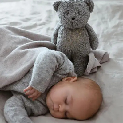 Moonie 2.0 Urso Peluche Sensorial Cinzento | Farmácia d'Arrábida