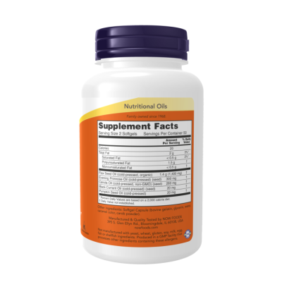 NOW Omega 3-6-9 1000 mg 100 Softgels | Farmácia d'Arrábida