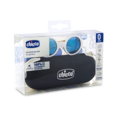 Chicco Óculos de Sol Espelho Branco 0M+ | Farmácia d'Arrábida