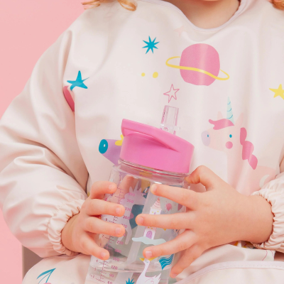 Miniland Babete Impermeável com Mangas Unicórnio | Farmácia d'Arrábida