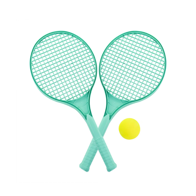 8413082322724 Miniland Eco Jogo Raquetes Turquesa + Bola | Brinquedo Exterior Sustentável Crianças