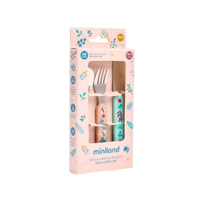 Miniland Dreamland Conjunto 3 Talheres Inox Bebé 6M+ | Farmácia d'Arrábida