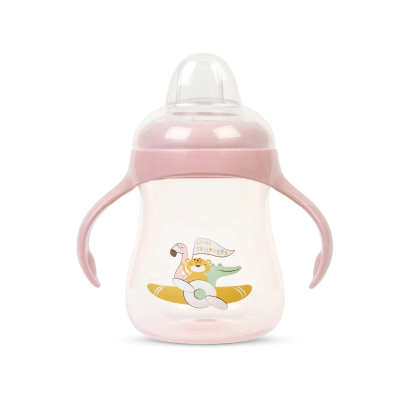 8424568514069 Saro Copo Anti-Gotas Little Explorers 250ml Rosa | Copo Treino Bebé com Bico Silicone