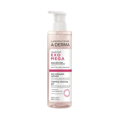 7536219 A-Derma Exomega Gel de Limpeza Apaziguante 200ml | Pele Atópica e Sensível