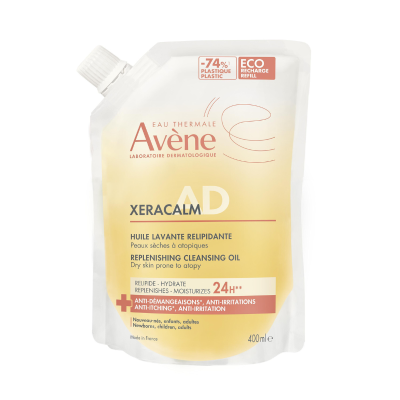 Avène XeraCalm A.D Óleo de Limpeza Refil 400ml | Recarga Pele Atópica e Sensível