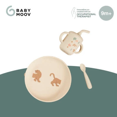 BabyMoov Kit Refeição Evolutivo Silicone Little Roar 9M+ | Farmácia d'Arrábida
