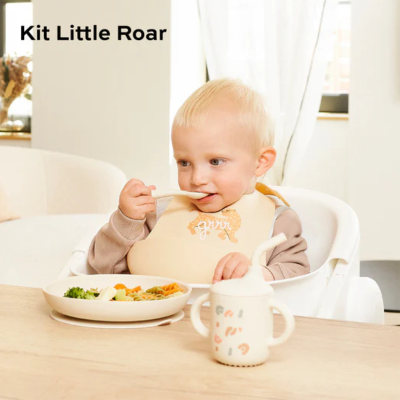 BabyMoov Kit Refeição Evolutivo Silicone Little Roar 9M+ | Farmácia d'Arrábida
