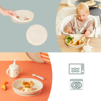 BabyMoov Kit Refeição Evolutivo Silicone Little Roar 9M+ | Farmácia d'Arrábida